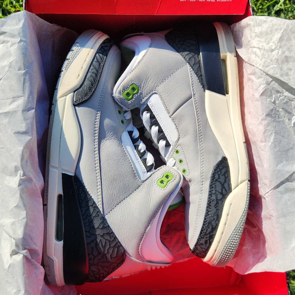 Nike Air Jordan 3 Retro “Chlorophyll” 2018 136064-006 Size 9 Men’s - Picture 7 of 14